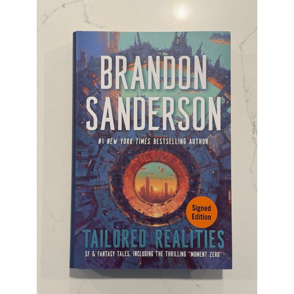 Brandon Sanderson SIGNED AUTOGRAPH Tailored Realities FIRST EDITION #5